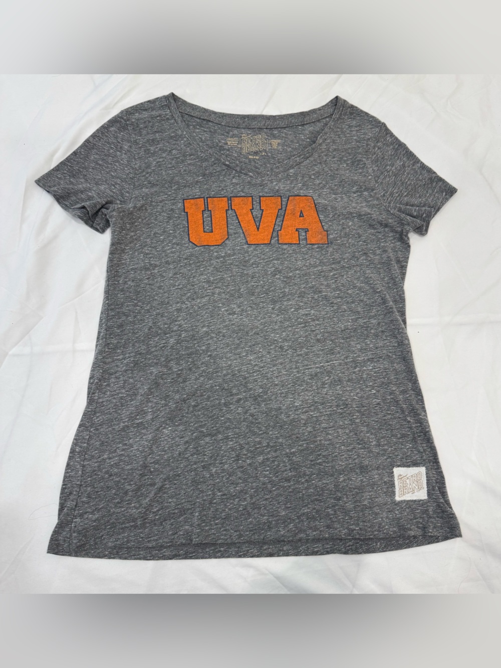 Original Retro Brand UVA Virginia Cavaliers Gray Tri-Blend T-Shirt Large NCAA